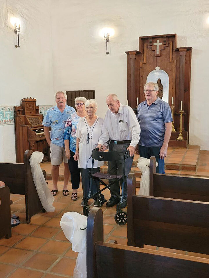 Ringing the bell to celebrate a 70th anniversary